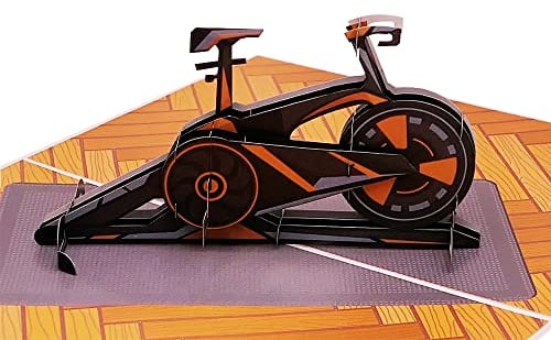 Sweetpopup® Fitness 3D Pop Up Karte - Geburtstagskarte Geschenkkarte Gutscheinkarte Glückwunsch Geburtstag Gym Sport Genesung | Klappkarte Speedbike, 062