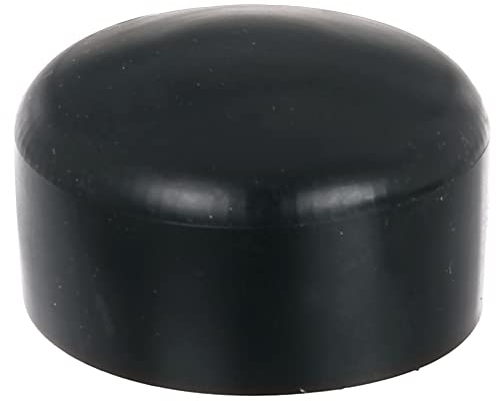Alberts 654665 Capuchon métallique Rond | PVC Noir | pour Poteau Ø 60 mm clôture