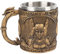 Mumusuki Boccale da Birra Vichingo, Boccale da Bere a Doppio Strato in Acciaio Inossidabile, Tazza da caffè, Decorazione Gotica, Decorazione per Feste, Bicchieri, per Uomo,