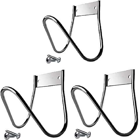 3 Stück Wasserschlauch Wandhalter, Schlauch Aufhänger Edelstahl, Schlauchhalter, Gartenschlauch Haken, Gartenschlauch Aufhänger, Robuster Schlauchhalter, Für Wasserschläuche, Verlängerungskabel