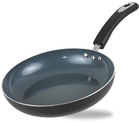 Vinod Zest Ceramica 24cm Frying Pan - 1.5L | Non-Toxic Ceramic Coating | Induction & Gas Safe | Easy-Clean, Scratch-Resistant Surface | Ideal for Frying, Sautéing, and Stir-Frying Everyday Meals