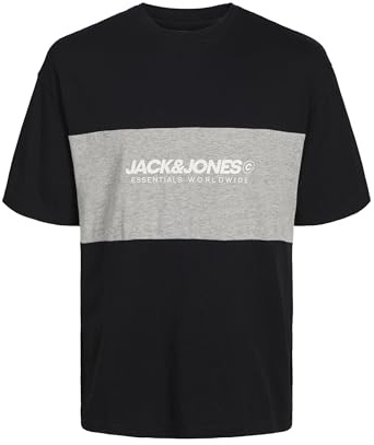 Jack & Jones Herren Jjelegacy Blocking Tee Ss O-Neck Noos T-Shirt (1er Pack)