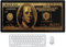Reateforin Black Money Rectangle Mouse Pad Non Slip Rubber Base Cool Funny US Dollar Full Desk Mouse Pad 100 Dollar Bills Gaming Keyboard and Mouse Pad for Laptop Computer Office Home Desk 31.5“x15.7