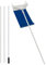 GYMAX Verstellbarer Schneeschaufel, Aluminium Schneedachrechen mit verbreitertem Kopf & PVC-Tuch, Schneeräumer mit rutschfestem Griff (187-624 cm) & 4 Stangen, Schneeschieber für Dach & Auto