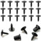 60 Stück Blechschrauben M5x16 mm, Karosserieschrauben Flachkopfschrauben Selbstschneidende Schrauben Edelstahl, Blechschrauben Sortiment für Auto (Schwarz)
