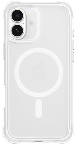 ORNARTO Air Case for iPhone 16 Plus 6.7'',Compatible with MagSafe,Clear Military-Grade Drop Protection Phone Cases Cover for Phone 16 Plus 6.7 inch-White