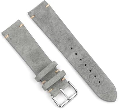 ROWCES Vintage-Uhrenarmbänder aus Wildleder, 18mm, 20mm, 22mm, 24mm, Ersatzarmband für Uhrenzubehör