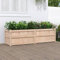 JUDYY Jardinière 180x50x50 cm Bois de pin Massif,Jardiniere sur Pieds,Bac avec Treillis,Jardiniere Terrasse