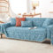 ZCXRYFL Ethno-Stil Sofa üBerzug L U-Form Ecksofa Sofabezug 1 2 3 4-Sitzer Chenille-Sofa ÜBerwurf Decke Mehrzweck Decken FüR Katzenpfoten Schultertuch Kinder Camping Nickerchen(180X230cm,Blue)