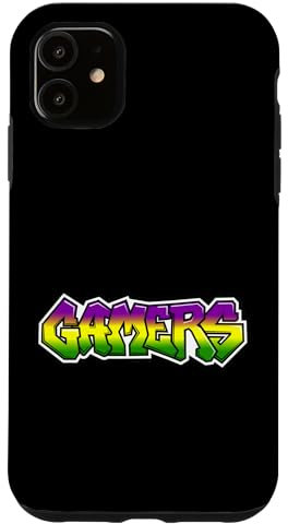 Hülle für iPhone 11 Videospiel Spieler Gamer Graffiti Text Geschenk Männer Frauen Kinder