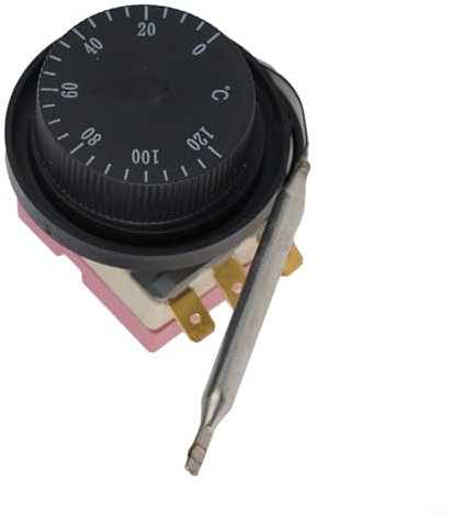 Thermostat avec une plage de température de 0 à 120 degrés Celsius
