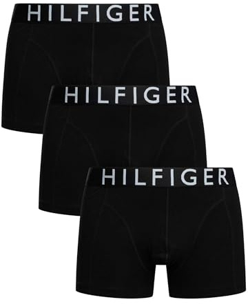 Tommy Hilfiger Calzoncillos bóxer Pack de 3 Hombre Trunks con Logotipo en la Cintura