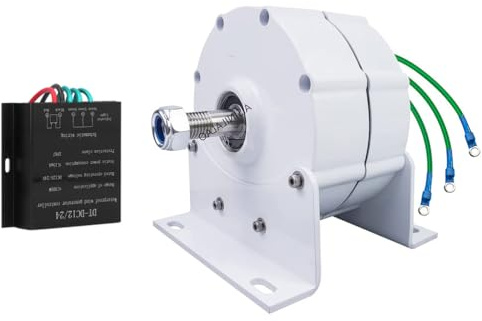 AISINILALAO 12000W 600 U/min 3-Phasen getriebeloser Permanentmagnetgenerator, Windturbinen-Generator-Motor für DIY-Windturbine mit Steuerung, bürstenloser Generator-Alternatormotor