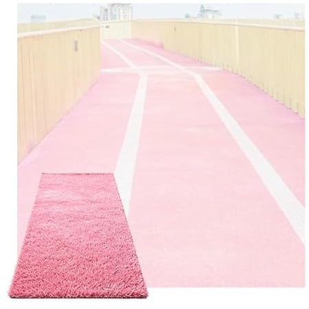 XLIHAWY Kunstrasen Indoor-/Outdoor-Teppich Mit Drainagelöchern Synthetischer, Dicker Rasenteppich Landschaftsgestaltung Rasenrolle(8x1.9m)