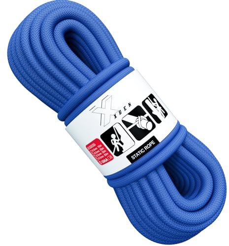 X XBEN 27.3KN Corde statique de 10 mm - pour sauvetage en hauteur, cordage de bateau, cordage d'ancre et appareil de levage - Longueurs : 10 m, 20 m, 30 m - Capacité de charge élevée et résistance à