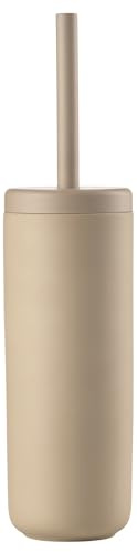 Zone Denmark Ume Toilettenbürste, WC Bürste, Klobürste in Schönem Dänischem Design, aus Steinzeug mit Soft Touch-Beschichtung, Durchm. 10 cm, Höhe 38,7 cm, Camel