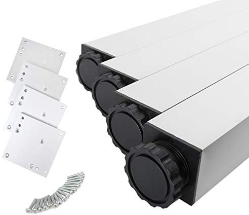 MS Beschläge® 4er Set Tischbeine Möbelfüsse Tischstempel aus Metall 46mm x 46mm Verschiedene Höhen (820mm)
