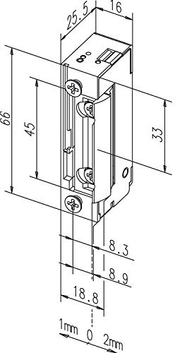 Türöffner 13805 FaFix 24V DC o.Schließblech