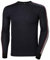 Helly Hansen Men Lifa Dry Stripe Crew Long Sleeve Baselayer T-Shirt - Navy, Medium