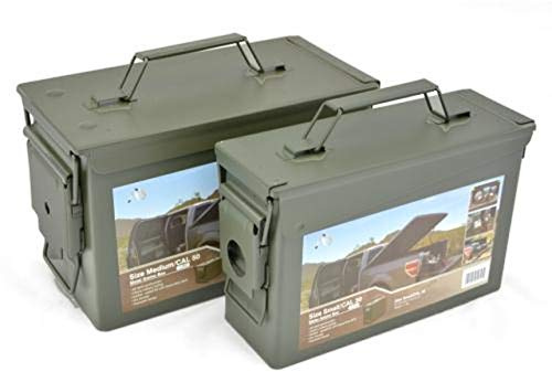 AB wasserdichte Munitions- und Werkzeugkiste (Oliv/2er-Set Kal. 30/Kal. 50)