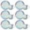 NAMAI - Set da 6 Tazzine Caffe Particolari con Piattino, Stile Autentico, Porcellana, Adatte In Lavastoviglie e Microonde, Idea Regalo (Murena)