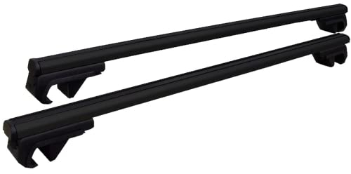 Germansell Dachträger kompatibel mit VW Caddy und Caddy Maxi Alu Schwarz 110 cm