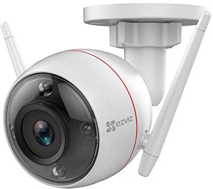 EZVIZ WLAN Überwachungskamera, Aussenkamera mit Sirene sowie Licht Alarm, Farbnachtsicht, Zwei-Wege-Audio und High-DB Lautsprecher, Kompatibel mit Alexa, C3W Color Night Vision