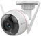 Ezviz C3W Telecamera Wifi Esterno 1080P Con Visione Notturna A Colori, Sistema D'Allarme Con Luce Stroboscopica E Sirena, Bianco, ‎15 x 7.2 x 7.2 cm 650 grammi