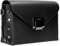 WOJAS - Damen handtasche, Damenasche aus Bewährten Glattleder, der Überwurfverschluss, Auffällige Lange Kettenriemen, Designer-Accessoire, 80201-51 - Schwarz