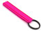 CYK www. CoverYourKey .de Schlüsselanhänger Keytag mit Wabenstruktur Schlüsselhülle Anhänger Schlüsselband Wabe (Neon Pink/Rot)