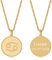 TIMANDO Damen Sternzeichen Kette Krebs mit Gravur, Personalisierte Halskette mit Namen in goldfarben, Horoskop Anhänger, Geburtstagsgeschenk