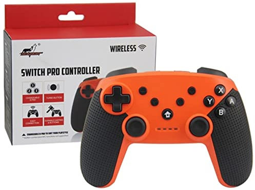 MANDO INALAMBRICO PARA NINTENDO SWITCH ANDROID PRO CONTROLLER NARANJA
