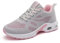 ZPAWDH Femmes Chaussures de Running Basket Légères Outdoor Running Gym Fitness Sneakers Gris Rose 40EU