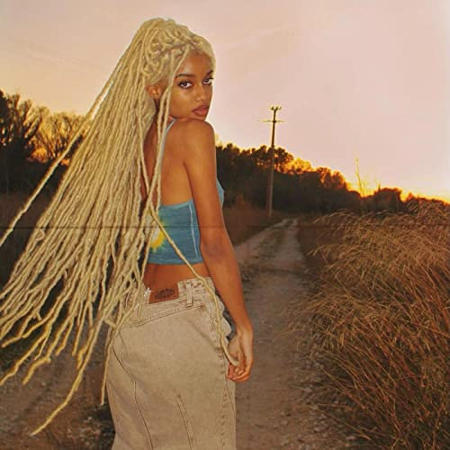 X-Tress Blond Mèche Cheveux Tresse 613 Blond Braiding Hair 6 paquet/lot Crochet Nu Butterfly Locs Soft Hair River Locs Goddess Braids Blanc Cheveux Dreadslocks Tressage Cheveux Mode pour L'été(613)