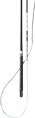 Amesbichler Reitsport Fouet arqué 120 cm avec poignée en cuir noir