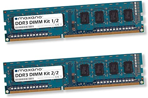 Maxano 16GB Kit 2X 8GB RAM Speicher DDR3 1600MHz DIMM kompatibel mit MSI Mainboard AMD A68HM Grenade (MS-7891)