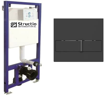 Vorwandelement Unterputz WC Unterputzspülkasten Spülkästen ECO Vorwandspülkasten Montageelement Hängewand Element+Drückerplatte (Drückerplatte 11)