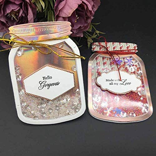 Gowxs Stanzformen für Süßigkeitenglas, Scrapbooking, Fotoalbum, dekorative Prägepapier-Stanzformen, Vorlage