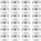 CHEUKYIU Lot de 24 bocaux de 100 ml avec couvercles à visser en plastique hermétiques avec couvercle pour la cuisine à la maison
