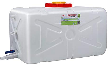 Bidon eau 50L/96L/150L Réservoir En Matière Plastique De Qualité Alimentaire Des Ménages Surdimensionné Baignoire épaisse De L'eau Du Réservoir Rectangulaire Horizontal Extérieur Grand Rése(Size:150L)