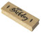 Artoz Stempel – Holzstempel – „Happy Birthday“ – 90 x 30 mm – Motivstempel zum Kartenbasteln für Einladungen, Geburtstag, Glückwünsche
