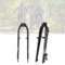 26 27.5 Fourche Rigide VTT Tube Droit Sans Filetage 1-1/8 Frein À Disque/V QR 9X100mm Ultralégère Alliage D'aluminium Vélo De Montagne Fourche Avant Rigide ( Color : Gray white , Size : 26/27.5in )