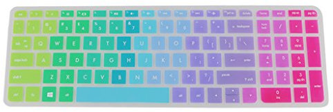 HP 15ab Keyboard Protector - Colorful and Protective Silicone Cover for HP Pavilion 15-inch Notebook