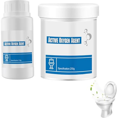 Wc Reiniger Extra Stark, Toilet Active Oxygen Agent, WC Reiniger Entfernt Kraftvoll Kalk & Urinstein, Haushalts Toilettenreiniger Rohrreiniger, Idealer Reiniger KüChe, WC, Bad (360g)