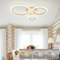 KeLuKes 59cm Moderne Led Deckenlampe Schlafzimmer, 3-Ring-Deckenlampen-Design, 46W Dimmbar Deckenleuchte Für Wohnzimmer, 3000K-6000K, Gold Küchendeckenlampe