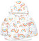 Minicoco Cotone Felpa con Cappuccio Bambine e Bambino Giacca di Bambini Ragazze Primavera Cappotto Capispalla Neonata 0-18 Mesi (0-3 mesi, Arcobaleno)