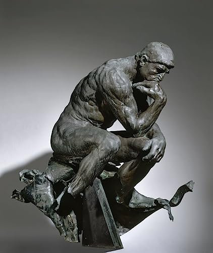 GYGFNNM Auguste Rodin Leinwandposter ohne Rahmen, 50 x 70 cm, Motiv: Der Denker