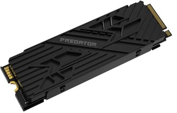 acer Predator GM7000 Heatsink Gaming SSD 4TB - bis zu 7400 MB/s Lesen - M.2 NVMe PCIe Gen4 DRAM Cache mit Kühlkörper, Internes Solid State Laufwerk für Laptop & Desktop PC - PS5 Kompatibel