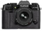 MUZIRI KINOKOO Fuji XT50/X-T50 Tasche, Echtleder Halbschutzhülle Kompatibel für X-T50 Kamera - Mit Öffnungsboden und Handgriff-Design - Schwarz