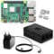 Raspberry Pi 4 4GB Starter-Kit | 64GB Edition | USB-C Netzteil 15W | Gehäuse | | 4k Micro HDMI Kabel | Kühlkörper Set